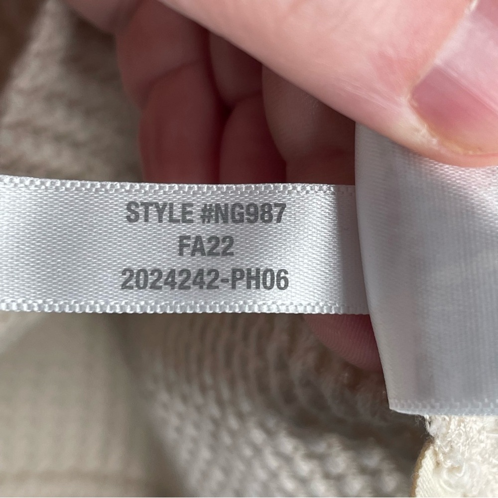Madewell MWL Waffle Long-Sleeve Crop Tee in Harvest Moon M - Picture 10 of 10
